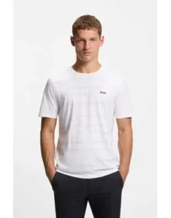 Melange-print T-shirt In Cotton Jersey