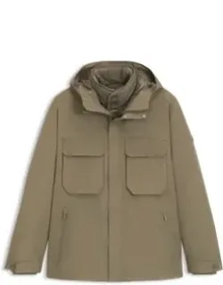 Water-repellent Jacket With Padded Inner