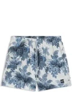 Quick-dry Swim Shorts With All-over Print
