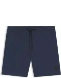 Logo-badge Swim Shorts With Packable Construction