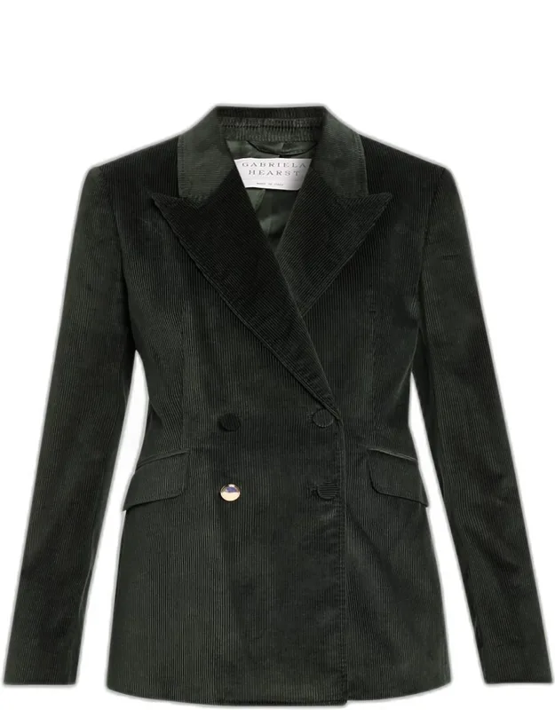 Corduroy Double-breasted Blazer