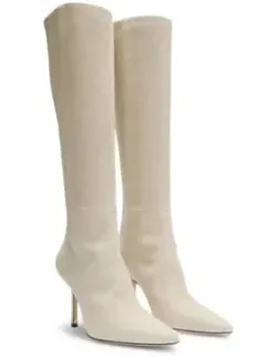 Knee Boots In Leather And Suede
