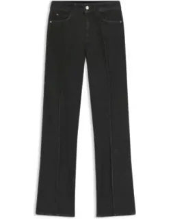 Slim-fit Jeans In Marble-structured Stretch Denim