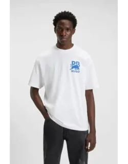 Cotton T-shirt With Bull-graphic Logo