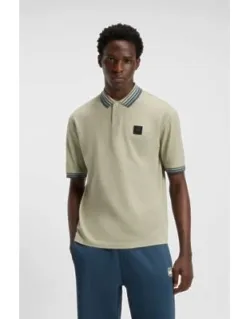Polo Shirt With Bull-graphic Logo Patch