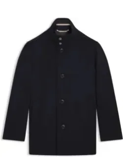Relaxed-fit Short Coat In Wool And Cashmere