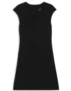 A-line Dress With Stitched-down Cutlines