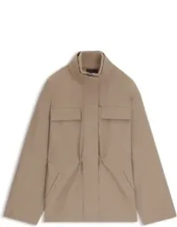 Gathered-waist Jacket With Water-repellent Finish