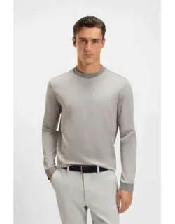 Micro-pattern T-shirt In Mercerised Cotton