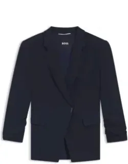Slim-fit Blazer With Press-stud Closure