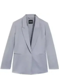 Relaxed-fit Blazer In Sateen