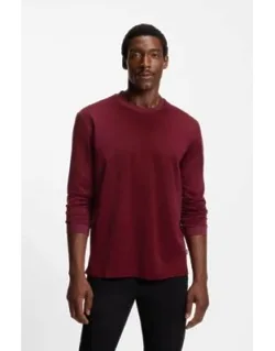 Micro-pattern T-shirt In Mercerised Cotton