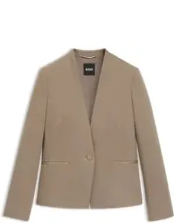 Regular-fit Blazer With Hardware Button