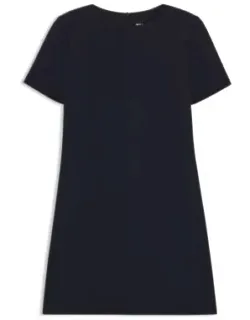Shift Dress In Soft Crepe