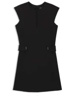 Shift Dress With Belt Detail