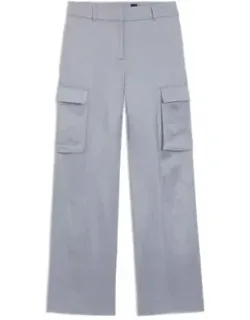 Regular-fit Trousers In Sateen