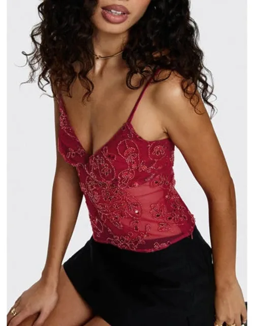 Halima Bead Detail Cami Top