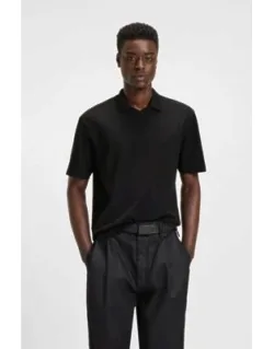 Polo Shirt In Mercerised Stretch-cotton Piqué