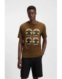Boxing Artwork T-shirt In Cotton Jersey