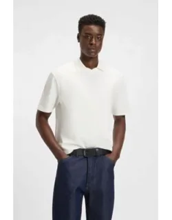 Polo Shirt In Mercerised Stretch-cotton Piqué