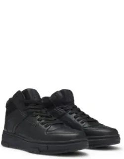 High-top Trainers With Mesh Trims