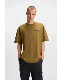 Cotton-jersey T-shirt With Puff-print Logo