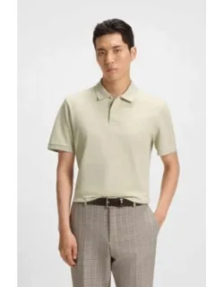 Mercerised-cotton Polo Shirt With Double B Monogram