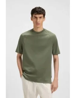 Regular-fit T-shirt In Mercerised Stretch Fabric