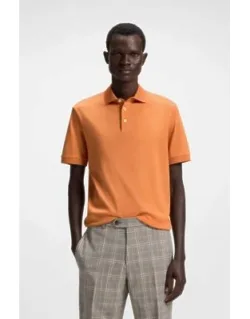 Mercerised-cotton Polo Shirt In A Regular Fit
