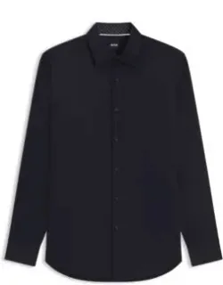 Easy-iron Slim-fit Shirt In Cotton Poplin