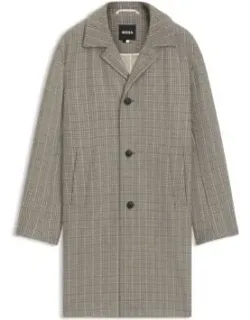 Checked Coat In A Classic Fit