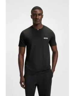 Odour-control Slim-fit T-shirt In Stretch Piqué