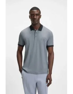 Active-stretch Polo Shirt In A Cotton Blend