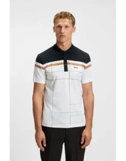 Stretch-cotton Slim-fit Polo Shirt With Quick-dry Function