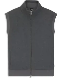 Flannel Gilets With Ribbed Trims