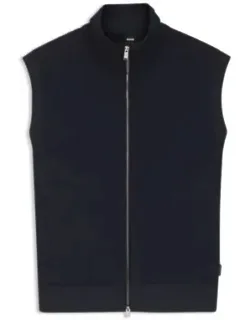 Flannel Gilets With Ribbed Trims