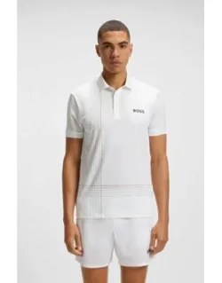 Active Quick-dry Polo Shirt With Check Artwork