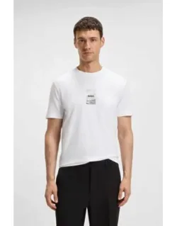 Photo-print T-shirt In Stretch Cotton