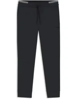 Stripe-detail Tracksuit Bottoms In A Cotton Blend