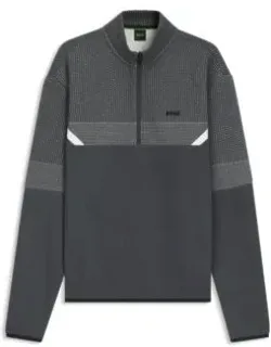 Quilted-jacquard Sweatshirt In A Relaxed Fit
