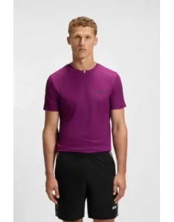 Odour-control Slim-fit T-shirt In Stretch Piqué