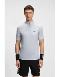 Stretch-ripstop Slim-fit Polo Shirt With Quick-dry Performance