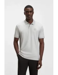 Pima-cotton Polo Shirt With Double B Monogram