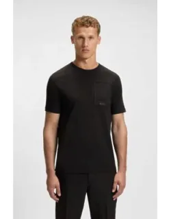 Stretch-cotton T-shirt With Moisture-wicking Comfort