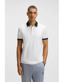 Active-stretch Polo Shirt In A Cotton Blend
