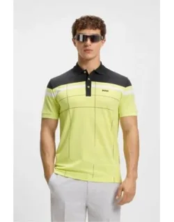 Stretch-cotton Slim-fit Polo Shirt With Quick-dry Function