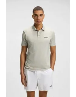 Active Quick-dry Polo Shirt With Check Artwork