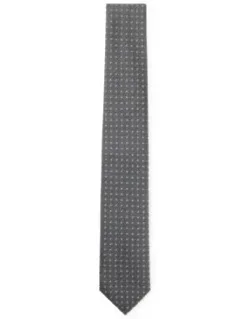 Micro-pattern Tie In Silk