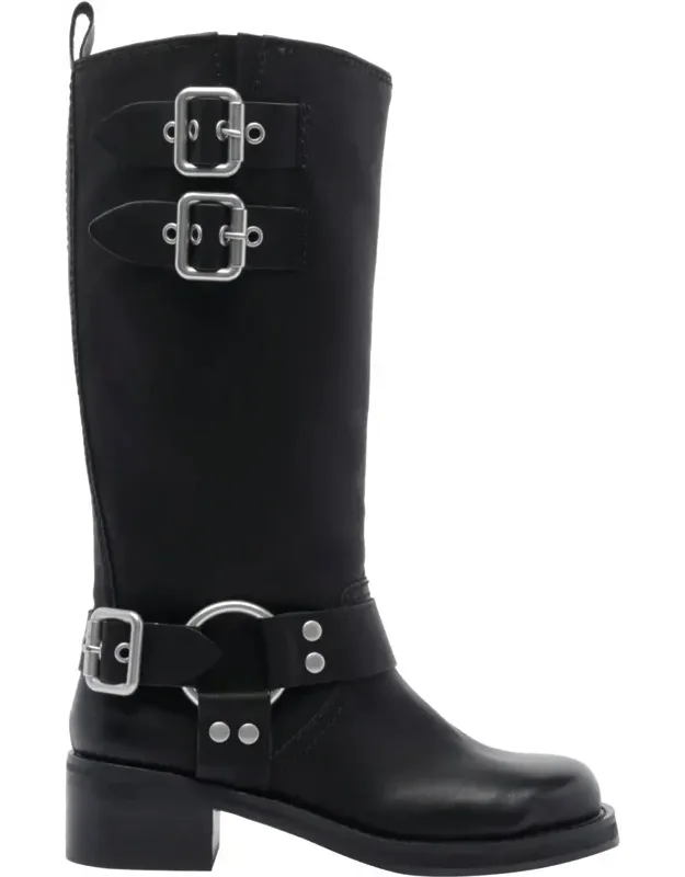 Boots Round Toe, Lateral Buckles