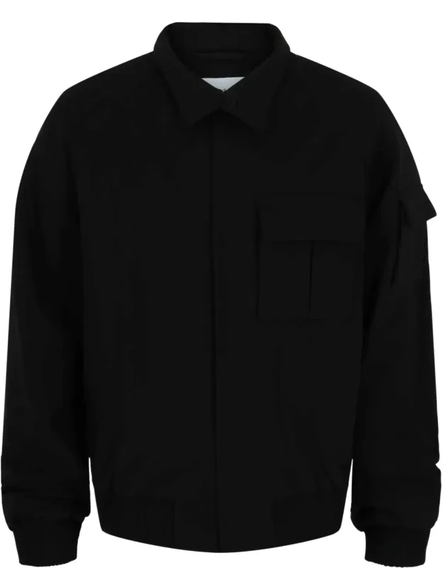 Cropped Bomber Jacket